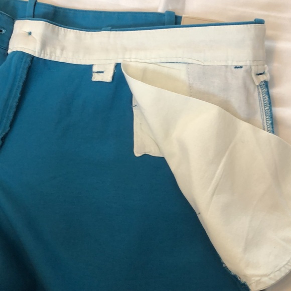 DENVER HAYES MEN’S 42 FLAT FRONT SHORTS OCEAN BLUE 5 POCKET SHARP CASUAL #086 - Picture 9 of 16